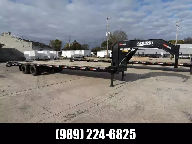 Legend Trailers Steel 102" x 32' Low Pro Gooseneck Trailer For Sale - 10K Dexter Axles - Flexible