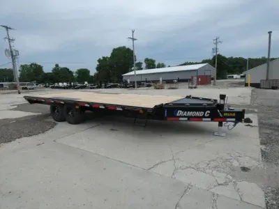 2026 Diamond C Trailers 102" x 20' Deckover Equipment Trailer - 15,500 GVWR - Flexible Financing Opt