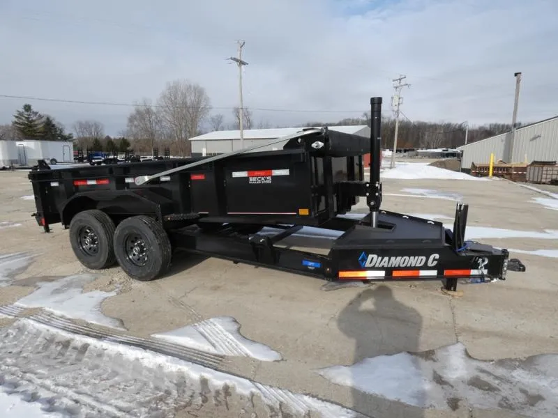 Diamond C Trailers 7' x 14' Low Profile Dump Trailer For Sale - Loaded With Features - Flexible F