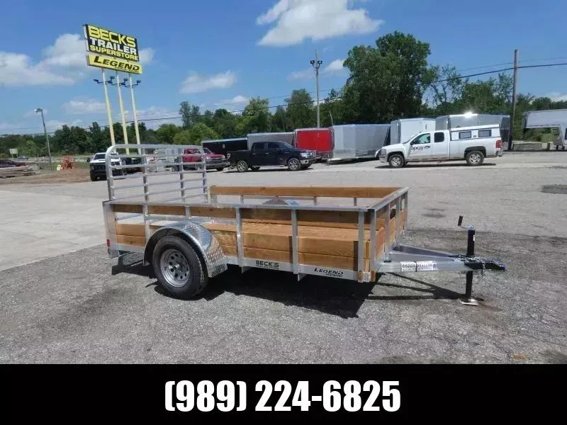 Legend Trailers 6' x 10' Aluminum Utility Trailer For Sale - Triple Tube Tongue - $0 Down Financing 