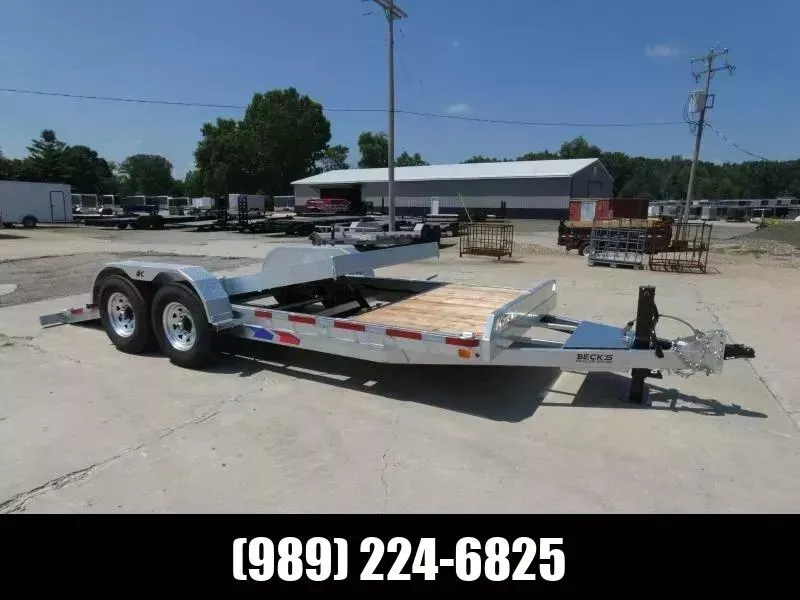 Galvanized 7' x 20' Tilt Deck Equipment Trailer For Sale - Corrosion Resistant - Flexible Financing