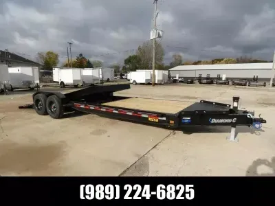 2026 Diamond C Trailers HXD 7' x 24' Tilt Deck Equipment Trailer For Sale - 8K Torsion Axles