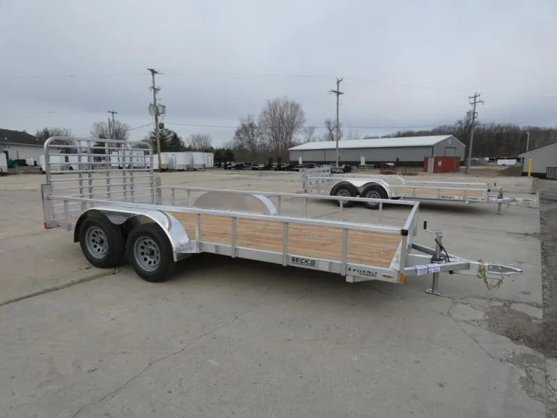 2026 Legend Trailers Tandem Axle 7' x 16' Aluminum Utility Trailer - Absolute Best Built Aluminum Ut