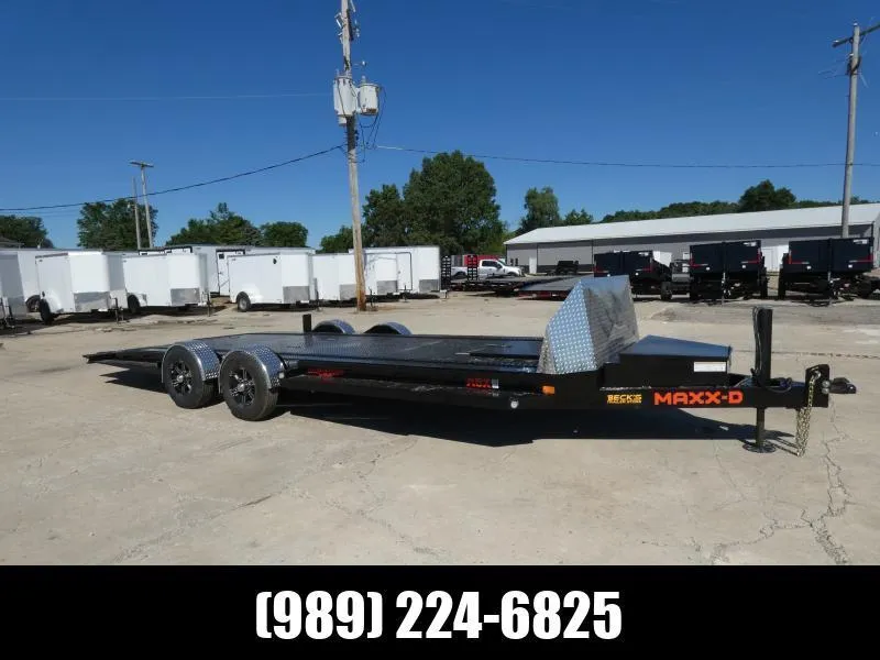 2024 MAXX-D 7' x 24' Drop-N-Load Open Car Hauler For Sale - Airbag Suspension - Easy Loading! Flexib