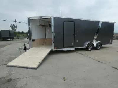 2027 Legend Trailers Explorer 7.5' x 27' Snowmobile/All Sport Trailer - Only 7.5' Wide w/ NO Inte