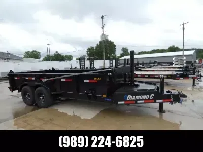 Diamond C Trailer MFG. 7' x 16' Low Profile Dump Trailer For Sale - Loaded With Features - Flexible