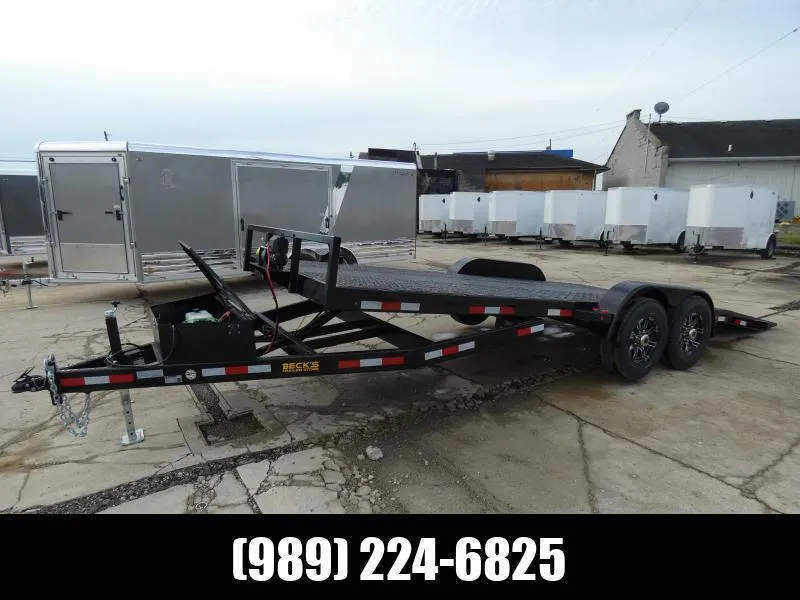 BCL Fabrication, LLC 7' x 20' Full Power Tilt Deck For Sale - Winch Package Included - CLEARANCE PRI