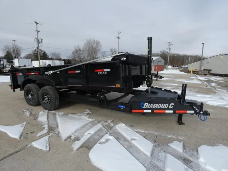 2026 Diamond C Trailers 7' x 16' Low Profile Dump Trailer For Sale - Loaded With Features - Flexi
