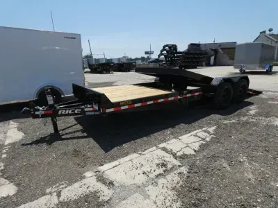 2026 Rice Trailers 7' x 22' Tilt Deck Equipment Trailer - 8k Axle Upgrade - Flexible Financing Op