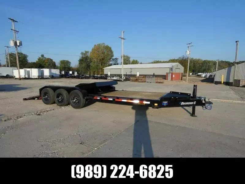 Diamond C Trailers HDT 7' x 24' Tilt Deck Equipment Trailer - 24K Weight Rating - Torsion Axles -