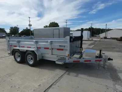 2027 Legend Trailers 6' x 12' Galvanized Dump Trailer with Telescopic Lift - Corrosion Resistant - F