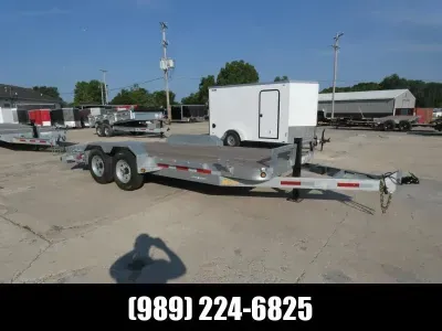 Galvanized 7' x 18' Galvanized Equipment Trailer - Corrosion Resistant - CLEARANCE UNIT