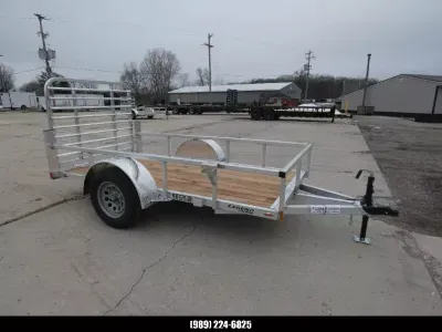 2026 Legend Trailers Open Deluxe Single Axle 5' x 10' Aluminum Utility Trailer - Triple Tube Tongue