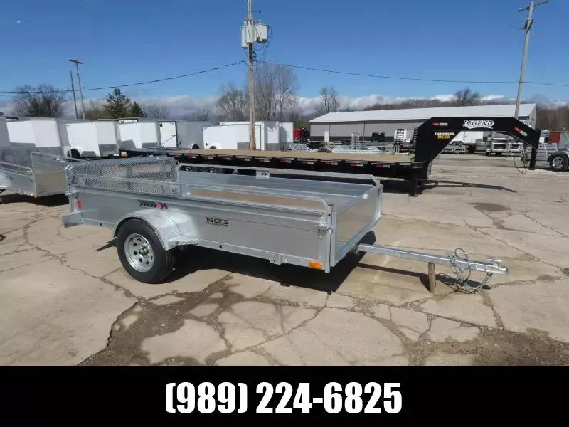 Galvanized 5.5' x 12' Utility Trailer For Sale - Hot Dipped Galvanized For Years Of Rust Free Use!