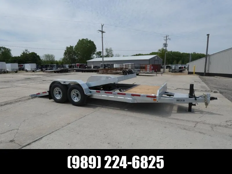 Galvanized 7' x 20' Tilt Deck Equipment Trailer For Sale - Corrosion Resistant - Flexible Financing