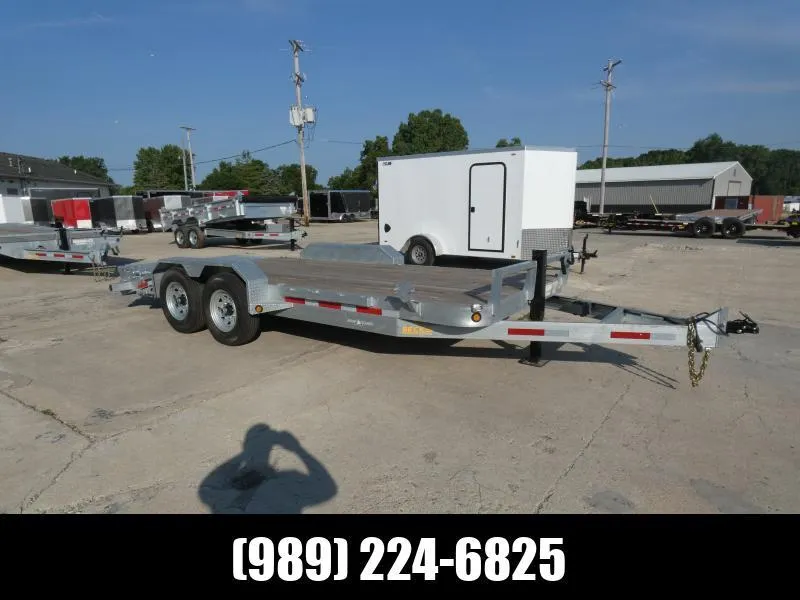 Galvanized 7' x 18' Galvanized Equipment Trailer - Corrosion Resistant - Business & Personal Financi