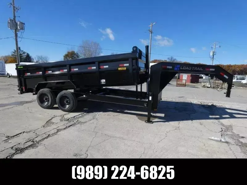 Load Trail 7' X 16' Low-Pro Gooseneck Dump Trailer For Sale - 8K Axles - Flexible Financing Options