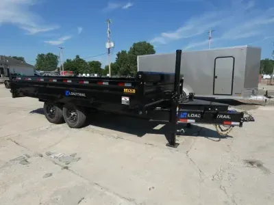 2026 Load Trail 7' x 16' Deckover Dump -Fold-Down Sides - Personal & Business Financing Available