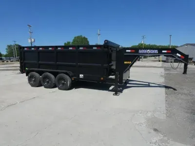 2026 Load Trail 7' X 16' Low-Pro Gooseneck Dump Trailer For Sale - Triple 8K Axles - Flexible Fin