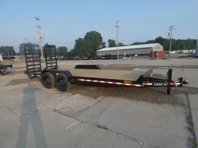 2026 Rice Trailers 7' x 20' Open Equipment Trailer - 8k Axle Upgrade - Flexible Financing Options