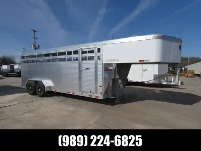 Sundowner Trailers 7' x 28' Gooseneck Aluminum Stock Trailer For Sale - $0 Down Financing Available