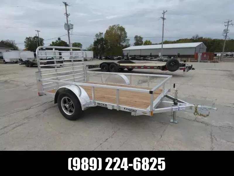 2026 Legend Trailers Open Deluxe 6' x 10' Aluminum Open Utility For Sale - Best Built Aluminum Utili