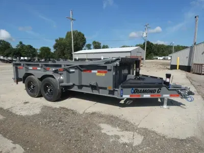 2027 Diamond C Trailers 7' x 14' Low Profile Dump Trailer - Loaded With Features - Flexible Financin
