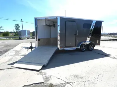 2027 Legend Trailers Explorer 7.5' x 19' Snowmobile/All Sport Trailer - Only 7.5' Wide w/ NO Interio