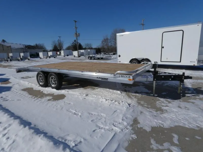 Legend Trailers 8.5' x 20' Aluminum Deckover Equipment Trailer for Sale - Torsion Axles - Flexible F
