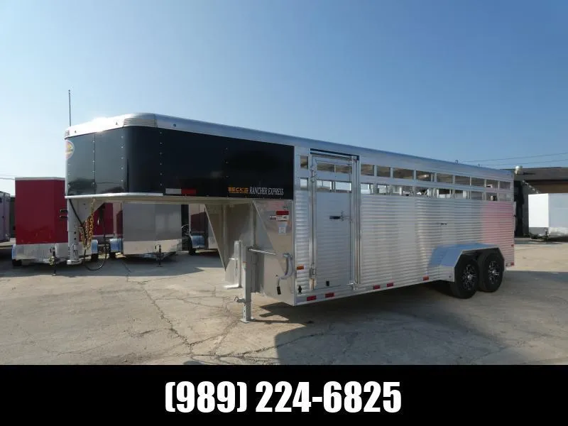 Sundowner Trailers 7' x 28' Gooseneck Aluminum Stock Trailer For Sale - $0 Down Financing Availab