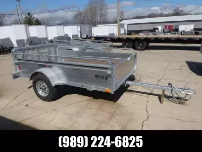 Galvanized 4.5' x 12' Utility Trailer For Sale - Hot Dipped Galvanized For Years Of Rust Free Use!