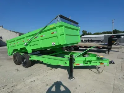 2027 Load Trail 7' x 16' Low Pro Dump Trailer for Sale - Long Arm Tarp System - Flexible Financin