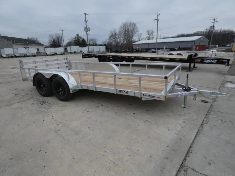 Legend Trailers 7' x 16' Open Aluminum Utility Trailer For Sale - Best Built Aluminum Utility Traile