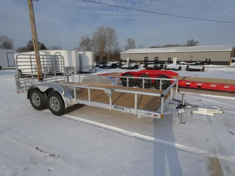 Legend Trailers 7' x 16' Open Aluminum Utility Trailer For Sale - Best Built Aluminum Utility Tra