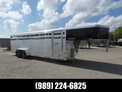 Sundowner Trailers 7' x 32' Gooseneck Aluminum Stock Trailer For Sale - $0 Down Financing Available