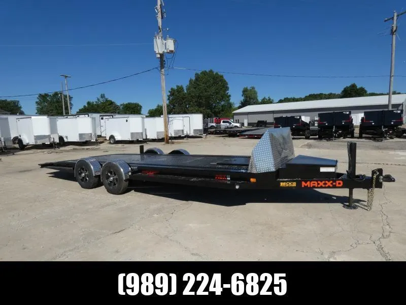 MAXX-D 7' x 24' Drop-N-Load Open Car Hauler For Sale - Airbag Suspension - Easy Loading! Flexible $0