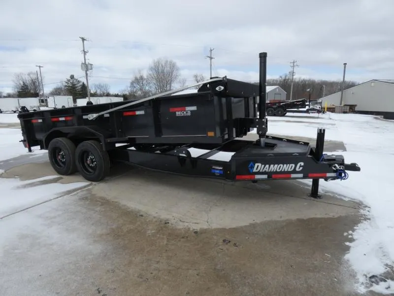 Diamond C Trailers 7' x 16' Low Profile Dump Trailer For Sale - Loaded With Features - 8K