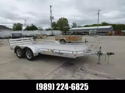 2026 Legend Trailers Utility Gate Tandem Axle 7' x 16' Utility Trailer - All Aluminum - 3500# Torsio