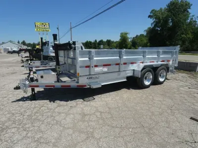 2027 Legend Trailers 7' x 16' Galvanized Dump Trailer with Telescopic Lift - 8K Axle Upgrade - Corro