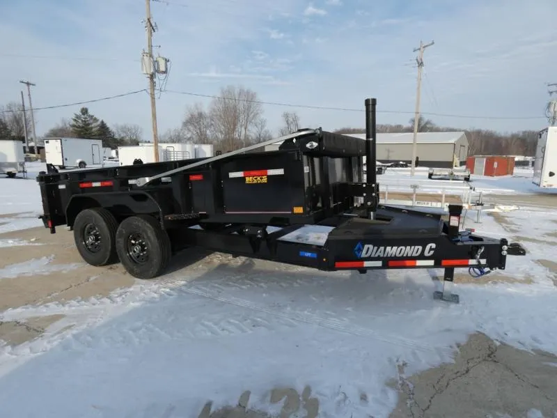 Diamond C Trailers 7' x 14' Low Profile Dump Trailer For Sale - Loaded With Features - Flexible F