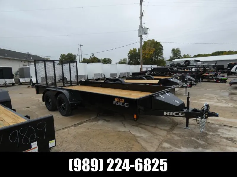 Rice Trailers 82"X16' Utility Trailer For Sale- Flexible Financing Options & Low Monthly Payments