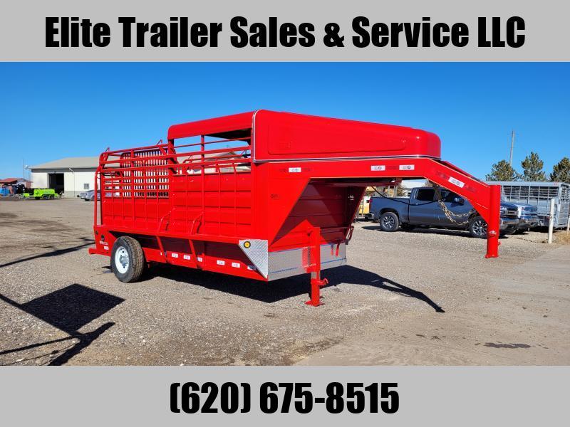 2021 GR TRAILERS 6' X 14' GOOSENECK STOCK TRAILER 2021 GR TRAILERS 6' X 14' GOOSENECK STOCK TRAILER