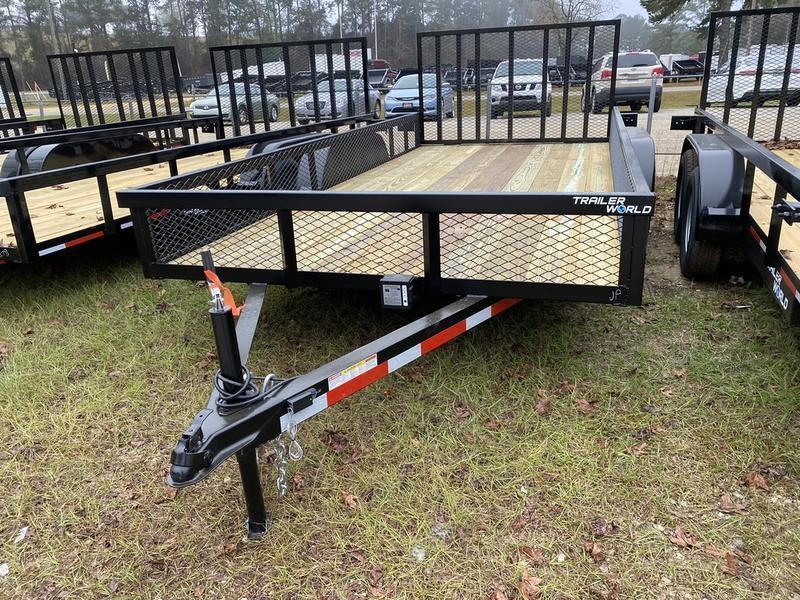 2023 Trailer World 7'X16' 7K HD Wrapped Tongue Utility Trailer 1' Mesh Sides Trailer World of