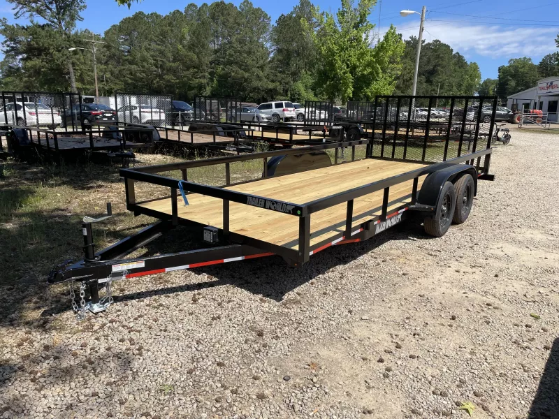 2025 Trailer World 7'X18' 7K W/ 1Brake HD Wrap Tongue Utility Trailer