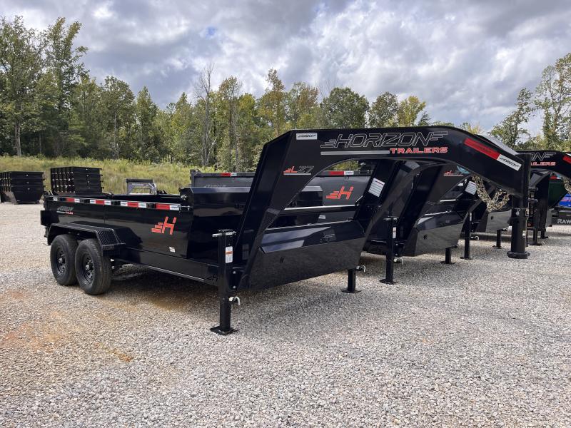 2024 Horizon Trailers 7x14 14k Gooseneck Telescopic Dump Trailer