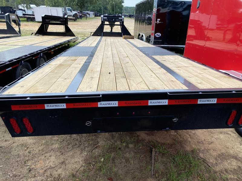 2022 RawMaxx 102"x32' 24K Gooseneck Flatbed Trailer hydraulic brakes