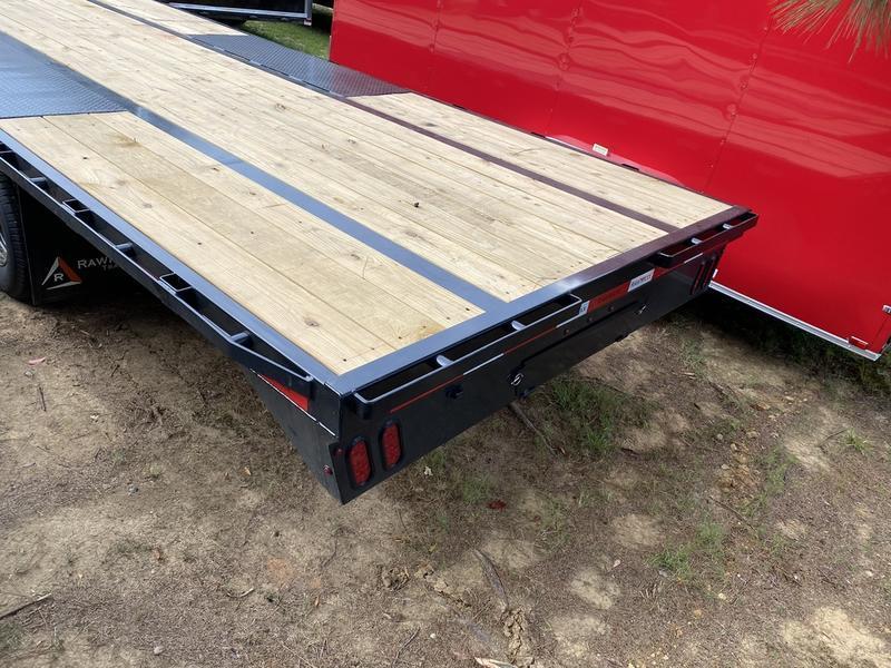 2022 RawMaxx 102"x32' 24K Gooseneck Flatbed Trailer hydraulic brakes