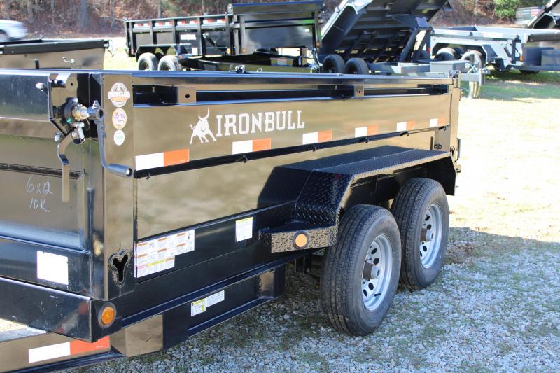 Iron Bull 6'X12' Tandem Axle 10K Dump Trailer Iron Bull 6'X12' Tandem Axle 10K Dump Trailer