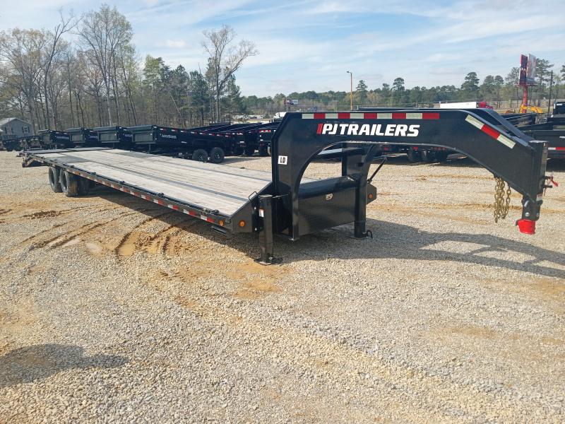 2023 PJ Trailers 102"x40' 24k Engineered Neck Spread Axle Gooseneck