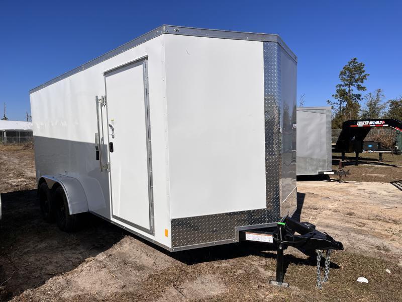 2025 NationCraft 7x14 TA 7k White Cargo / Enclosed Trailer